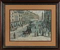 HIGH STREET , BELFAST, 1880 by John Donaldson at Ross's Online Art Auctions
