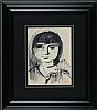 PORTRAIT OF A GIRL by Colin Middleton RHA RUA at Ross's Online Art Auctions