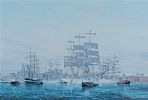 ARRIVAL OF THE TALL SHIPS IN THE MERSEY by Edward D. Walker at Ross's Online Art Auctions