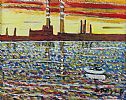 ACROSS DUBLIN BAY by Anthony Doyle at Ross's Online Art Auctions