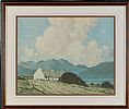 THE ROADSIDE COTTAGE, LOUGH INAGH by Paul Henry RHA at Ross's Online Art Auctions