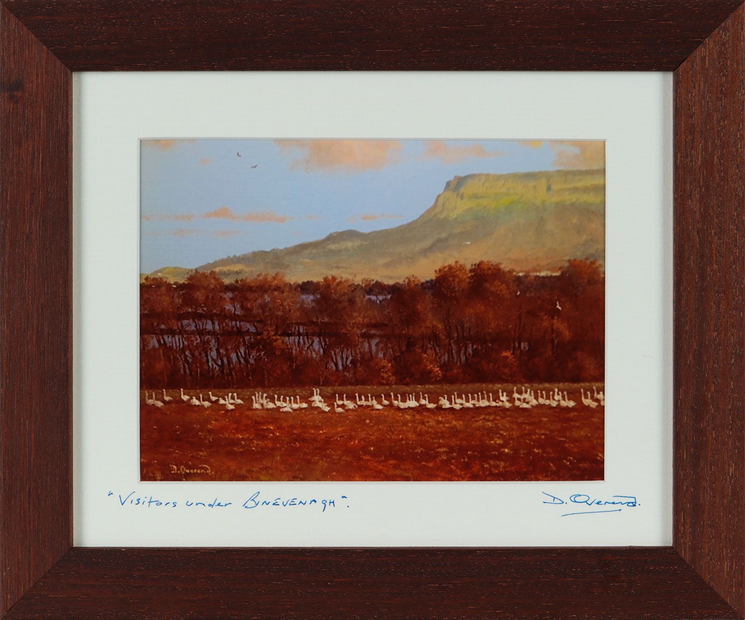 VISITORS UNDER BENEVENAGH. by David Overend at Ross's Online Art Auctions