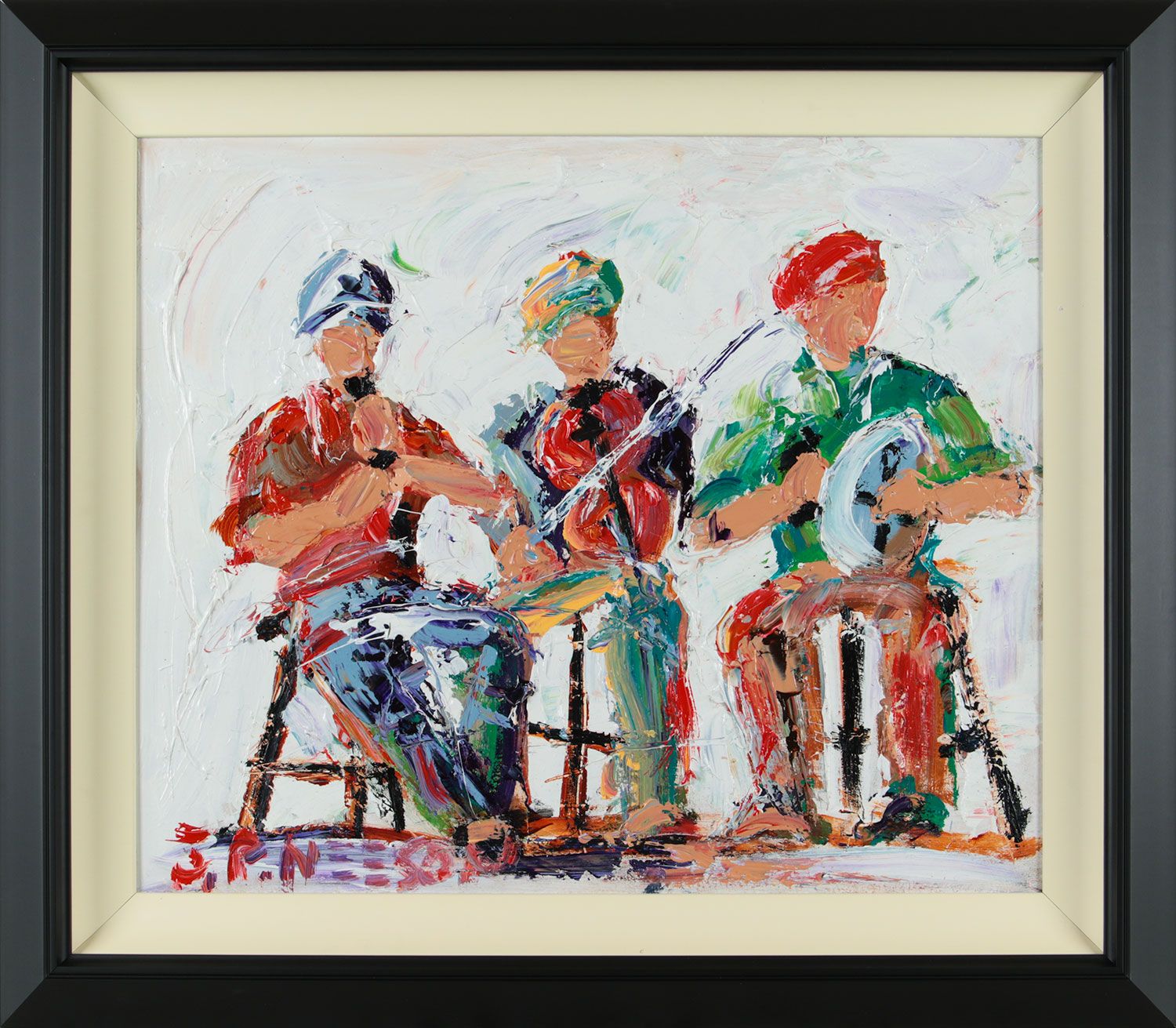 SESSION AT THE AULD DUBLINER by J.P. Neeson at Ross's Online Art Auctions