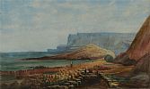 THE GIANTS CAUSEWAY, COUNTY ANTRIM by Andrew Nicholl RHA at Ross's Online Art Auctions