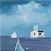 CHURCH AND HOUSE, BALLINTOY, COUNTY ANTRIM by Sean Lorinyenko at Ross's Online Art Auctions