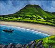 GREEN FIELDS OF ANTRIM by Sean Loughrey at Ross's Online Art Auctions