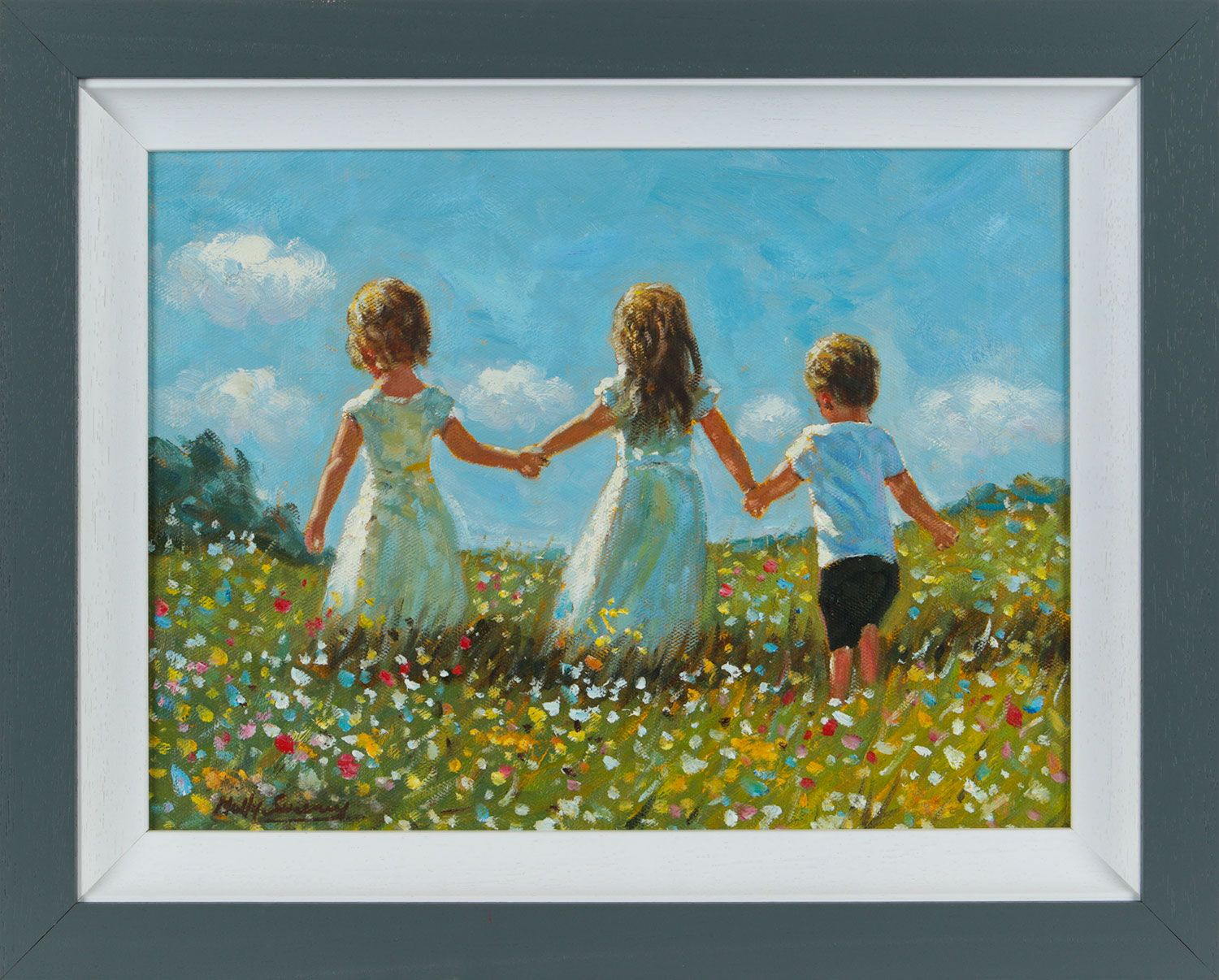WILDFLOWER MEADOW by Molly Sweeney at Ross's Online Art Auctions