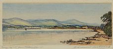 WARRENPOINT FROM ROSTREVOR by Robert Cresswell  Boak ARCA at Ross's Online Art Auctions