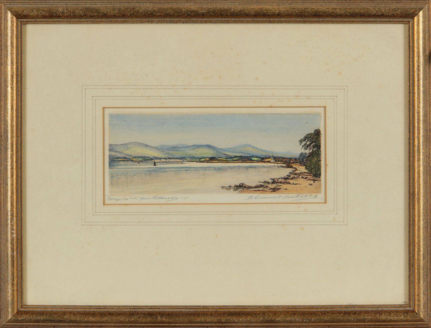 WARRENPOINT FROM ROSTREVOR by Robert Cresswell  Boak ARCA at Ross's Online Art Auctions