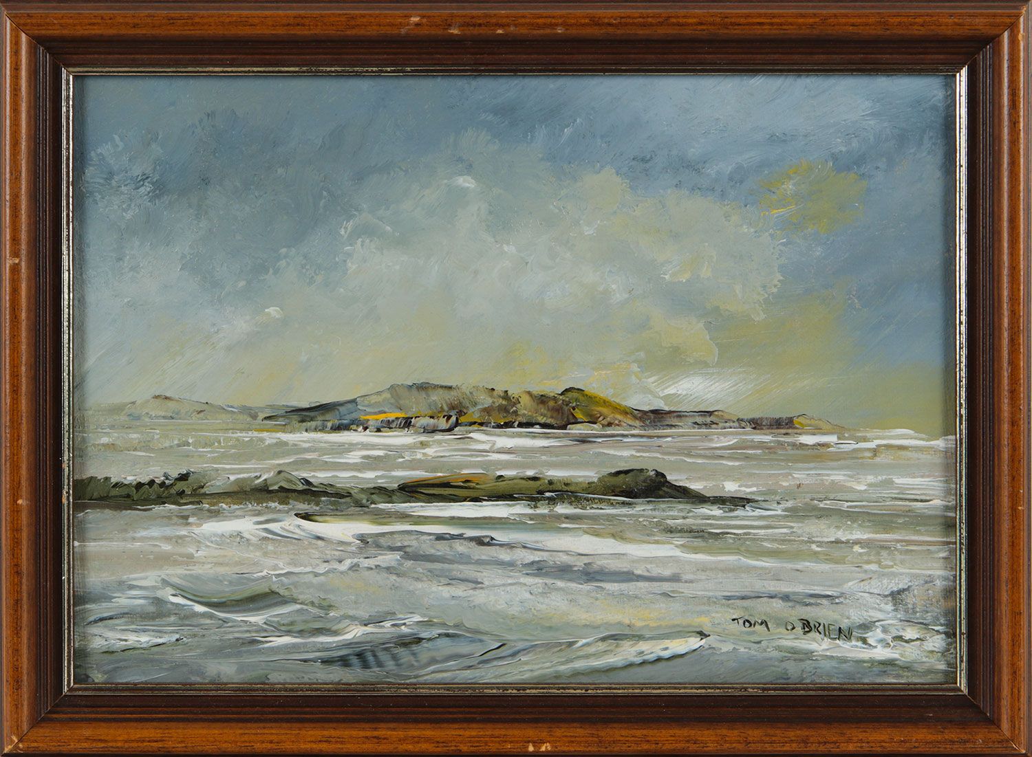 CO WICKLOW SEASCAPE by Tom O'Brien at Ross's Online Art Auctions