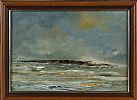 DUBLIN BAY SEASCAPE by Tom O'Brien at Ross's Online Art Auctions