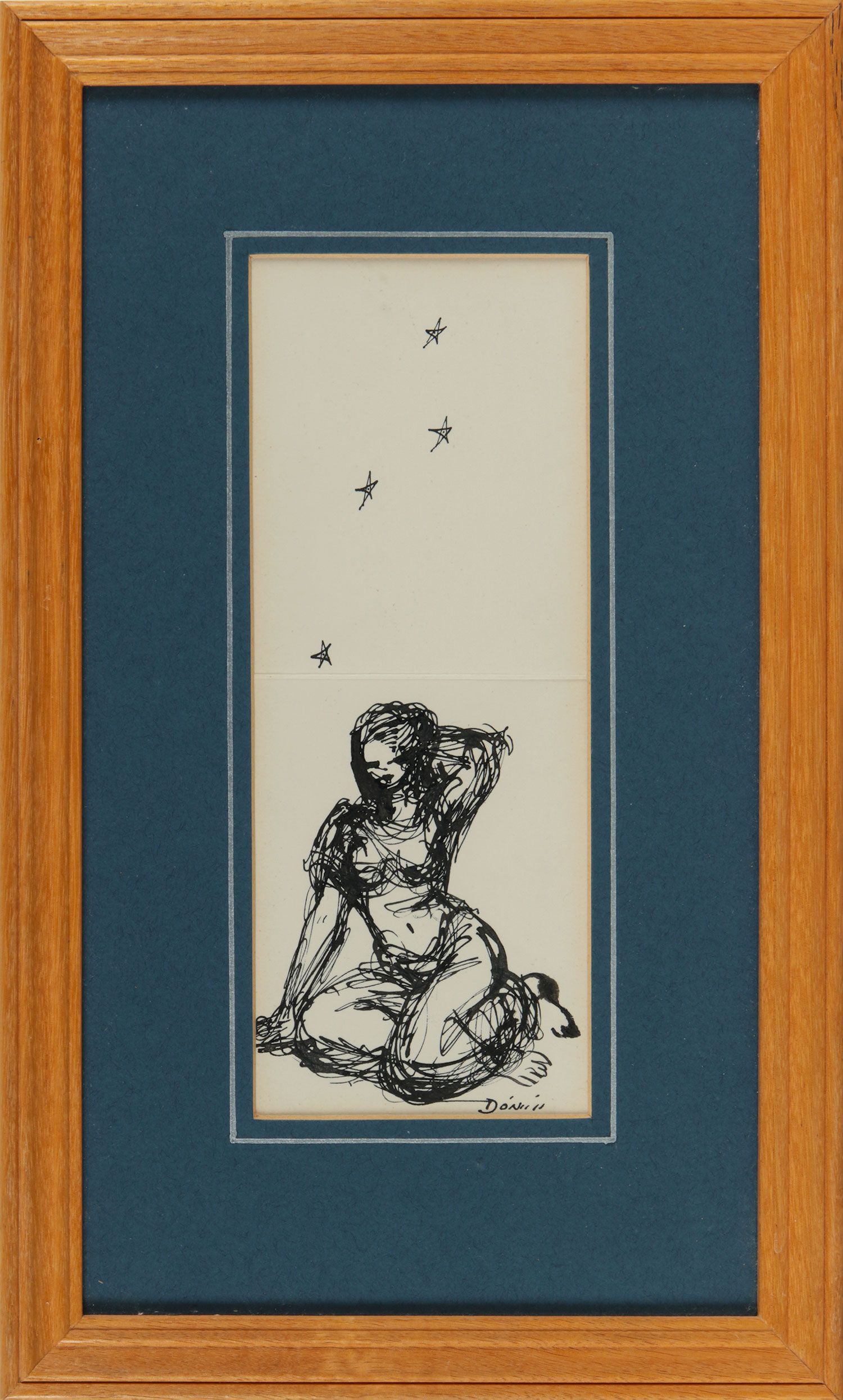 SEATED GIRL by Daniel O'Neill at Ross's Online Art Auctions