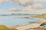 BEACH ON THE ANTRIM COAST by Samuel McLarnon UWS at Ross's Online Art Auctions