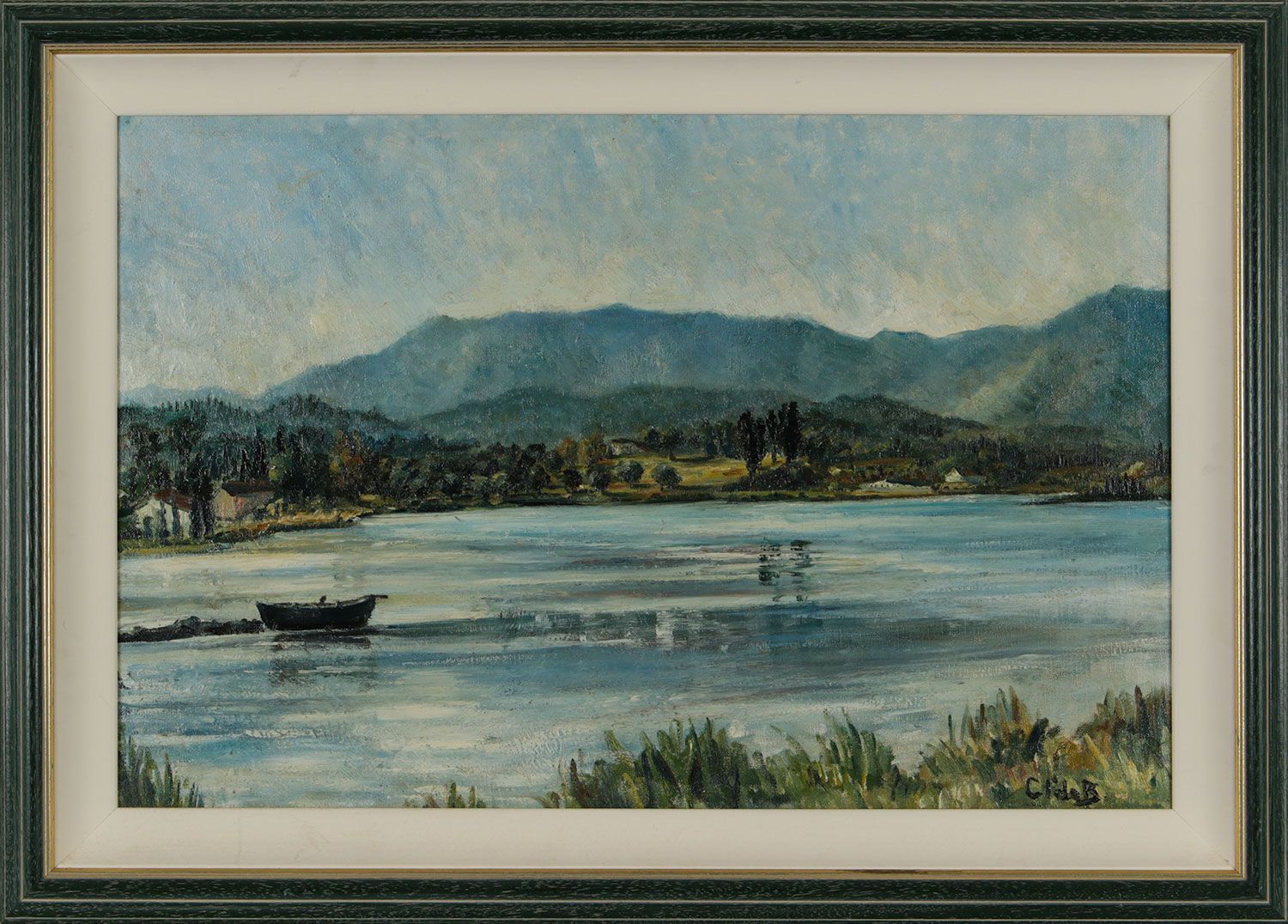 LAKE GOUVIA, CORFU, GREECE by Coralie de Burgh Kinahan at Ross's Online Art Auctions