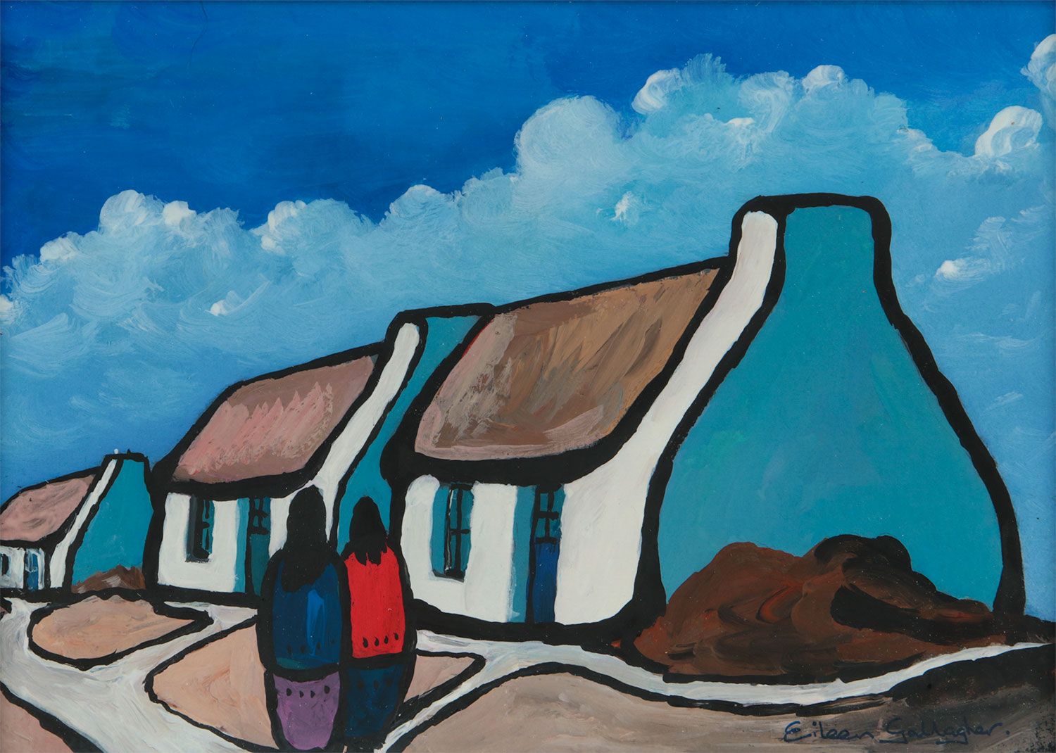 OUR HOMESTEAD IN DONEGAL by Eileen Gallagher at Ross's Online Art Auctions