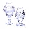 WATERFORD CRYSTAL CANDLE HOLDER & GLOBE & ONE OTHER at Ross's Online Art Auctions