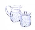 WATERFORD CRYSTAL JUG & PRESERVE JAR at Ross's Online Art Auctions