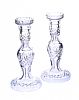 PAIR OF CRYSTAL CANDLESTICKS at Ross's Online Art Auctions