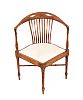 EDWARDIAN MAHOGANY CORNER CHAIR at Ross's Online Art Auctions