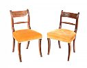 PAIR OF REGENCY MAHOGANY SIDE CHAIRS at Ross's Online Art Auctions