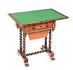 VICTORIAN ROSEWOOD TURN OVER LEAF GAMES TABLE at Ross's Online Art Auctions