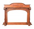 ANTIQUE MAHOGANY OVERMANTLE at Ross's Online Art Auctions