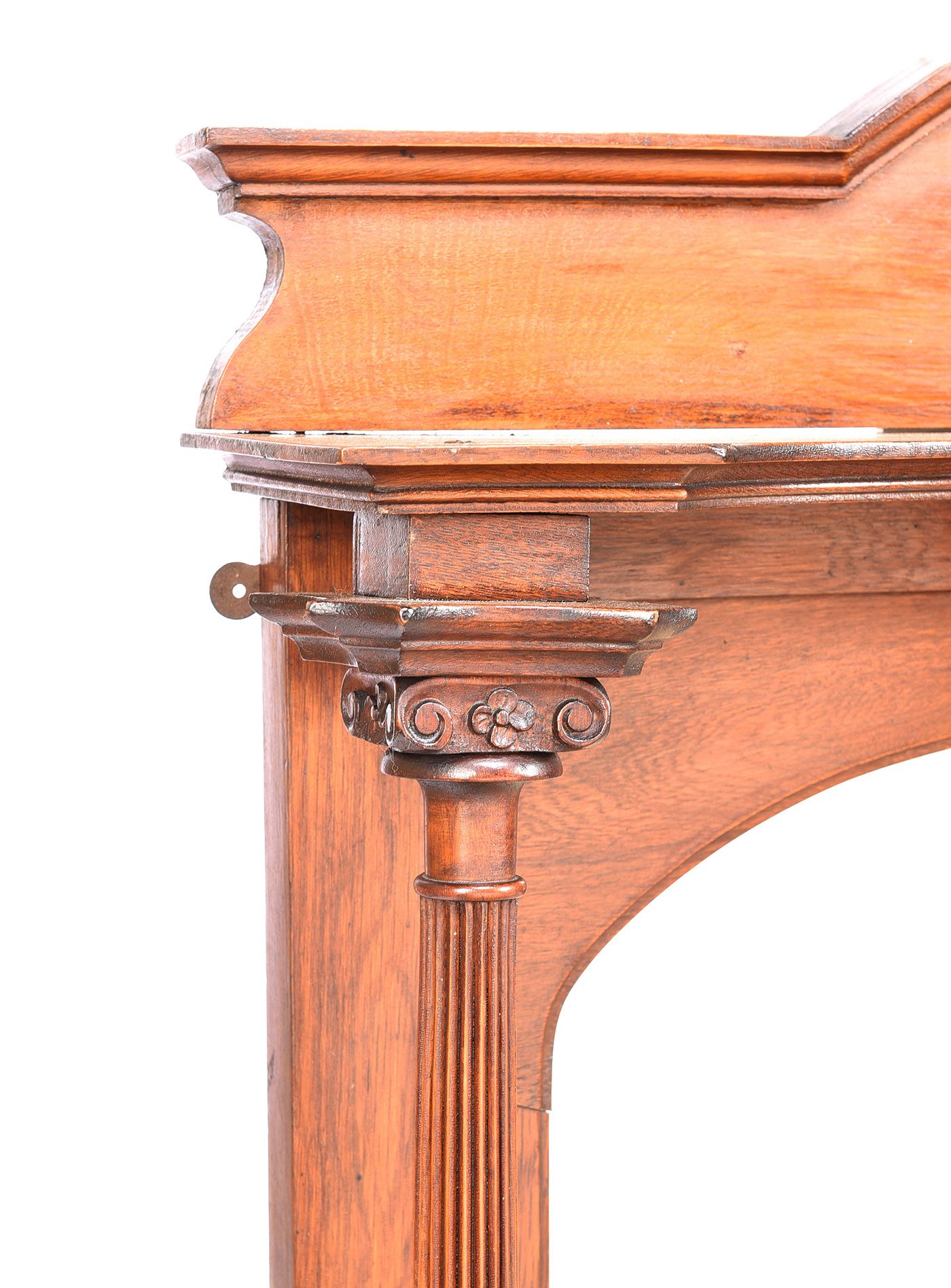 ANTIQUE MAHOGANY OVERMANTLE at Ross's Online Art Auctions