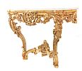 MARBLE TOP GILT CONSOLE TABLE at Ross's Online Art Auctions