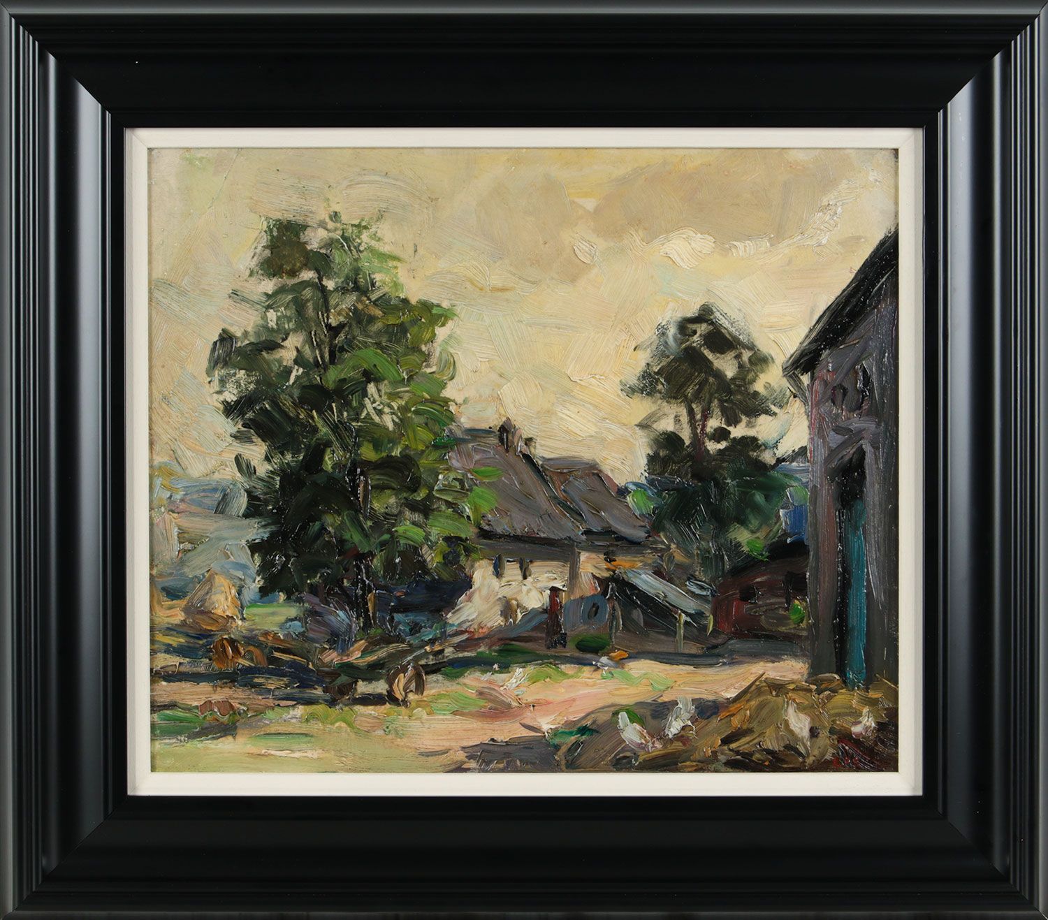 THE FARMYARD by Estella Frances Solomon HRHA at Ross's Online Art Auctions