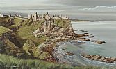 DUNLUCE CASTLE, COUNTY ANTRIM by Martin Hasson at Ross's Online Art Auctions
