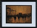 YARDMEN HEADING HOME by Colin H. Davidson at Ross's Online Art Auctions