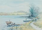 ON THE FERMANAGH LAKES by William Cunningham at Ross's Online Art Auctions