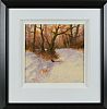 PHEASANT IN THE SNOW COVERED WOODS by Tom Stephenson at Ross's Online Art Auctions