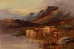 HIGHLAND CATTLE by Charles W. Oswald at Ross's Online Art Auctions