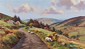 SHEEP IN THE GLENS by Donal McNaughton at Ross's Online Art Auctions
