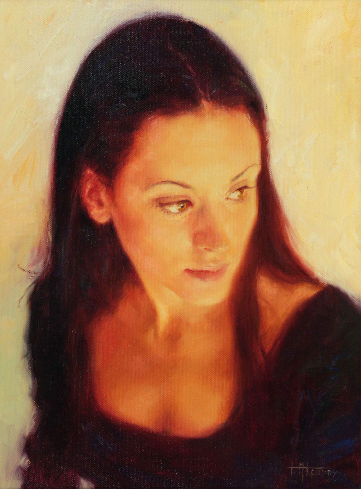 PORTRAIT OF A GIRL by Ken McKendry at Ross's Online Art Auctions