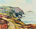 STURRALL HEAD , DONEGAL by Roland A.D. Inman at Ross's Online Art Auctions