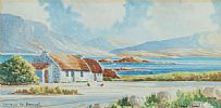 COTTAGES, DONEGAL by George Farrell at Ross's Online Art Auctions