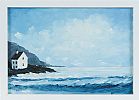 COASTAL TWO STOREY HOUSE ON THE EDGE OF THE ATLANTIC by Sean Lorinyenko at Ross's Online Art Auctions