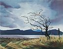 WINTER BLUES, CLONMANY HILLS by Ros Harvey RUA at Ross's Online Art Auctions