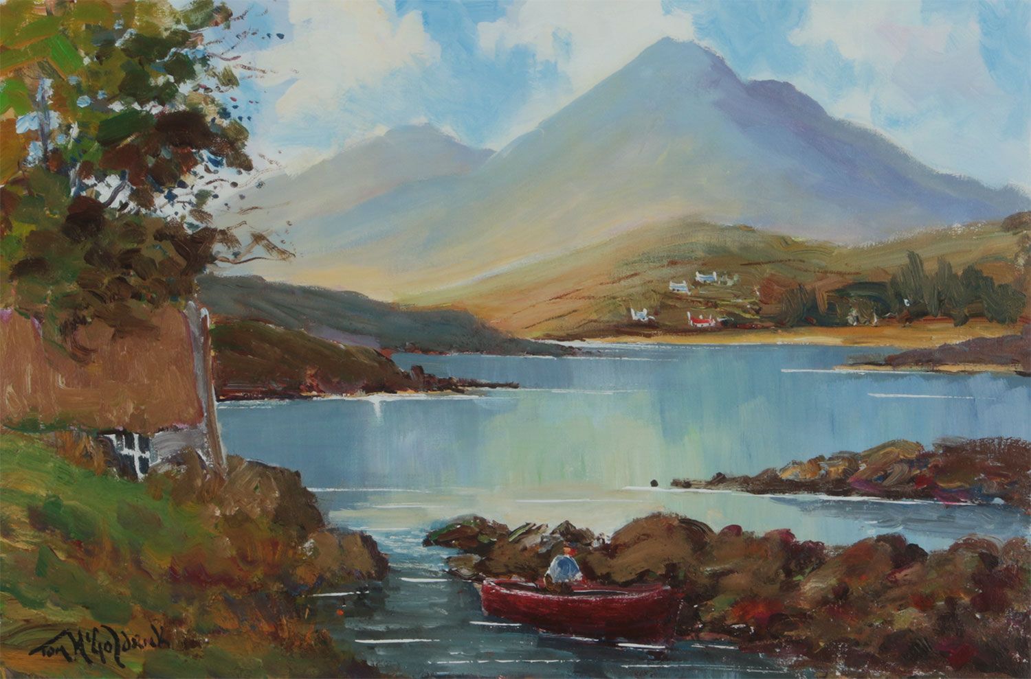 COUNTY MAYO LOOKING TOWARDS ACHILL by Tom McGoldrick at Ross's Online Art Auctions