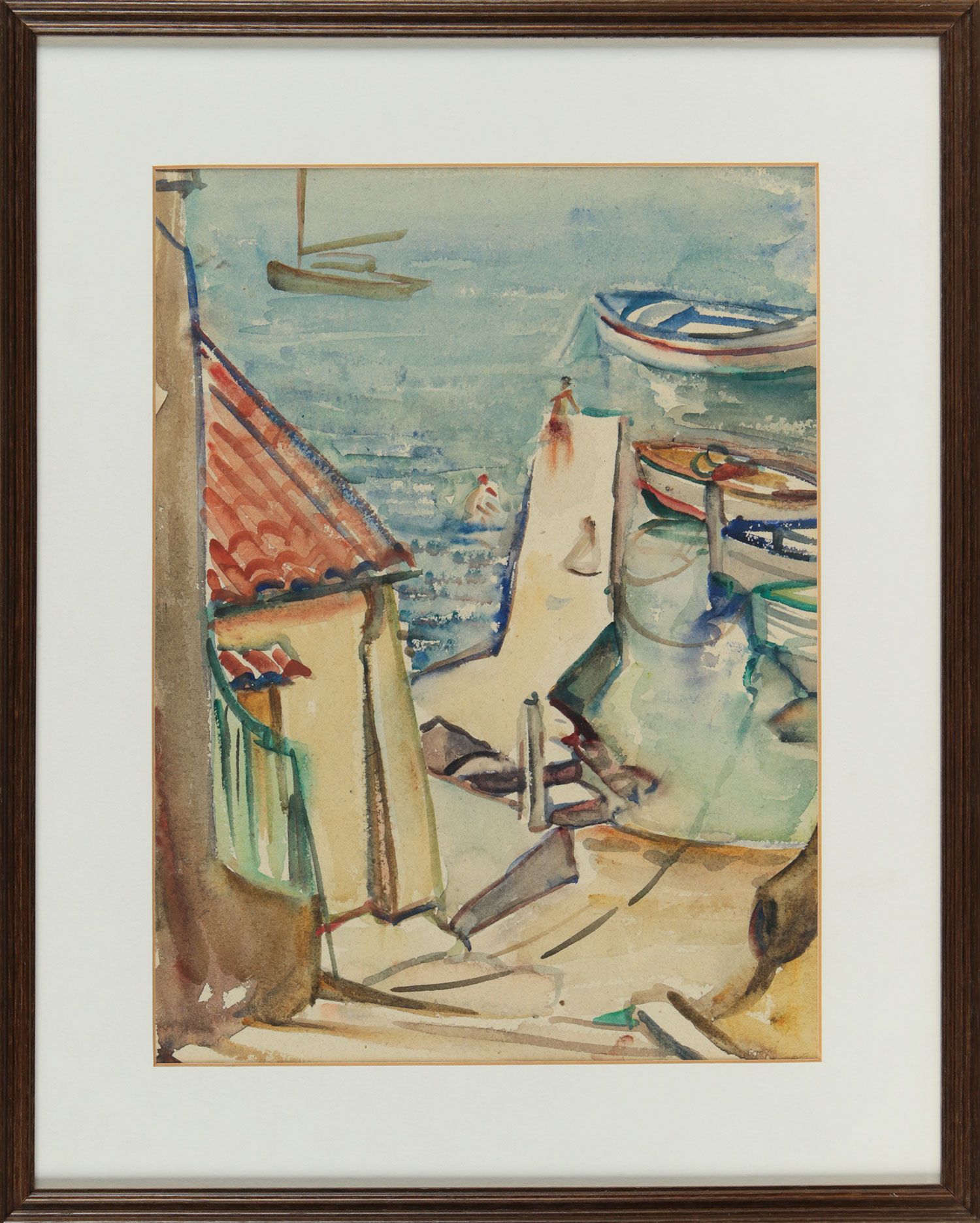 A CONTINENTAL HARBOUR by Olive Henry RUA at Ross's Online Art Auctions