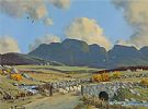 RUSH HOUR UNDER THE PINS, CONNEMARA by David Overend at Ross's Online Art Auctions