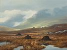 IN THE MAAMTURC MOUNTAINS, CONNEMARA by William Henry Burns at Ross's Online Art Auctions