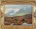 IN THE MAAMTURC MOUNTAINS, CONNEMARA by William Henry Burns at Ross's Online Art Auctions