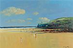 DOWNHILL BEACH by William Cunningham at Ross's Online Art Auctions