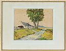 IRISH COTTAGE BY THE ROADSIDE by James Macintyre RUA at Ross's Online Art Auctions