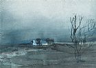 IRISH COTTAGE IN A LANDSCAPE by David Evans RUA at Ross's Online Art Auctions