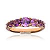 9CT ROSE GOLD AMETHYST RING at Ross's Online Art Auctions