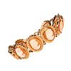 9CT GOLD CAMEO BRACELET at Ross's Online Art Auctions